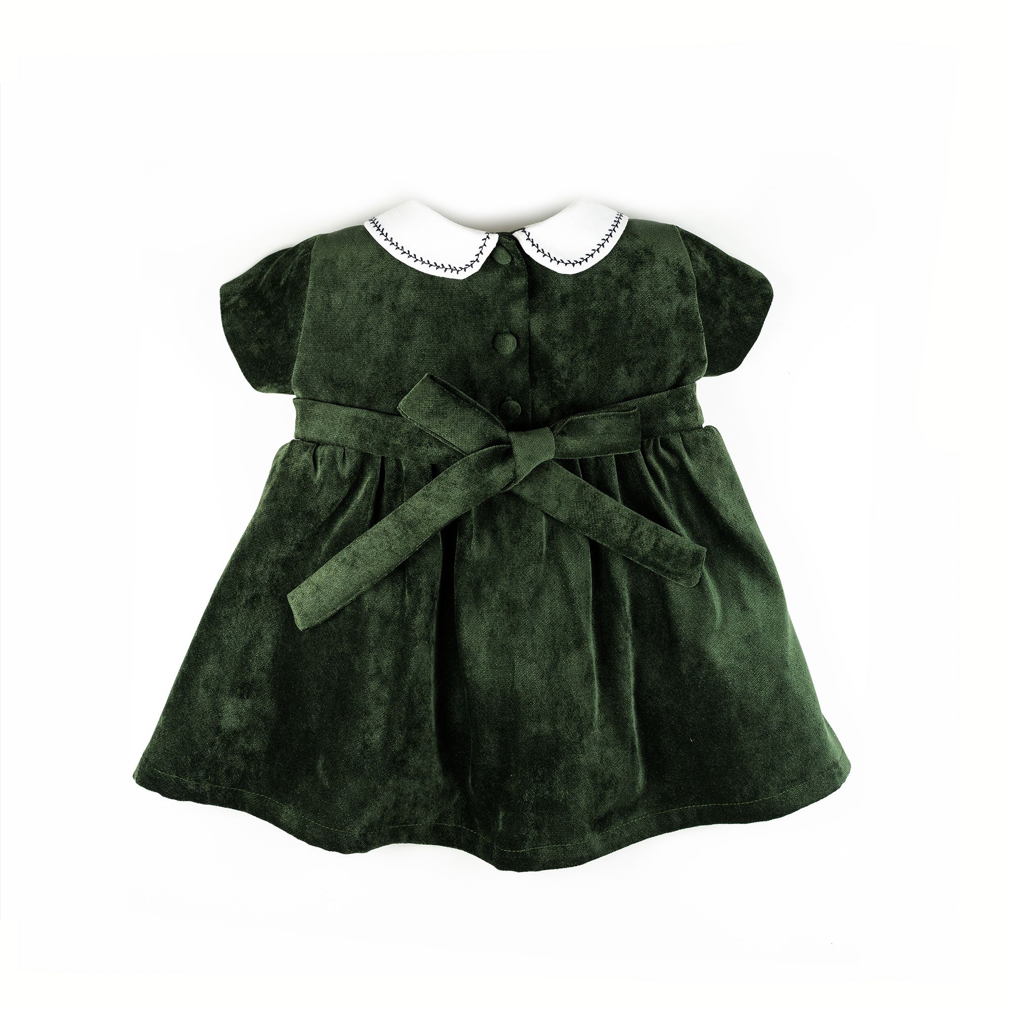 Vestito in velluto verde