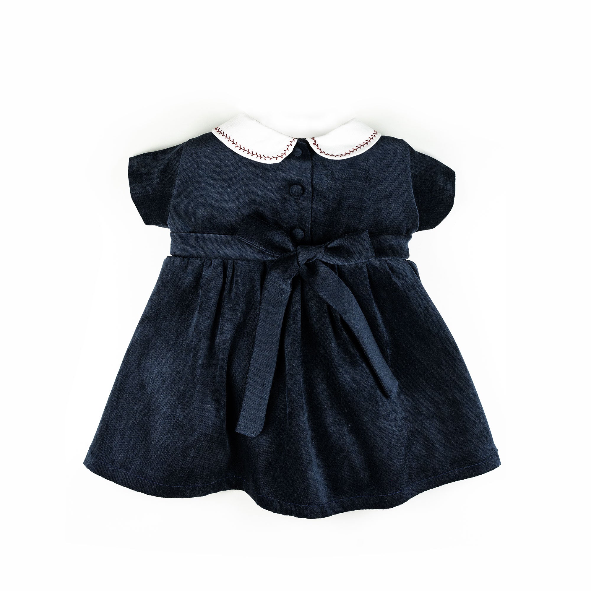 Vestito in velluto blu