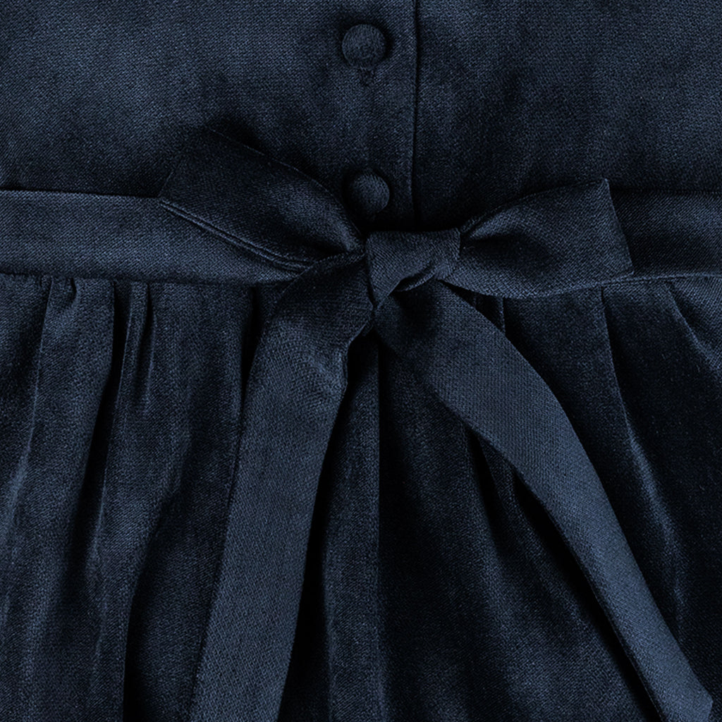 Vestito in velluto blu