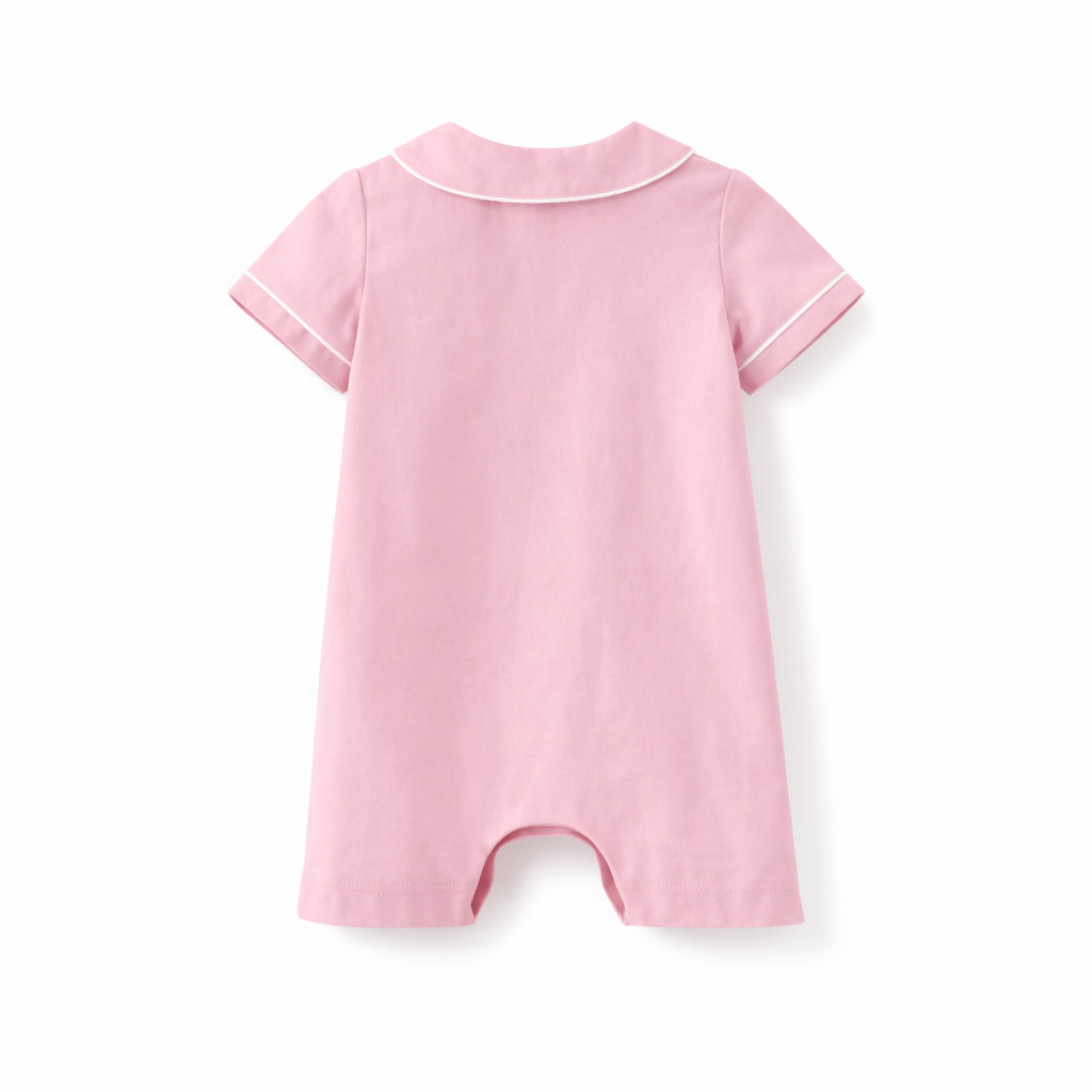 Pigiama sartoriale new born rosa