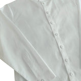 Camicia bambino con collo alla coreana in cotone