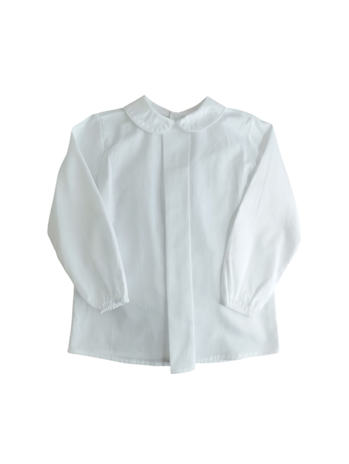 Camicia bambino con piegone in cotone
