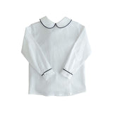 Camicia bambino con profili a contrasto