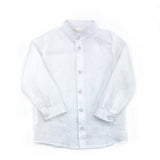 Camicia bambino lino bianco