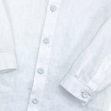 Camicia bambino lino bianco
