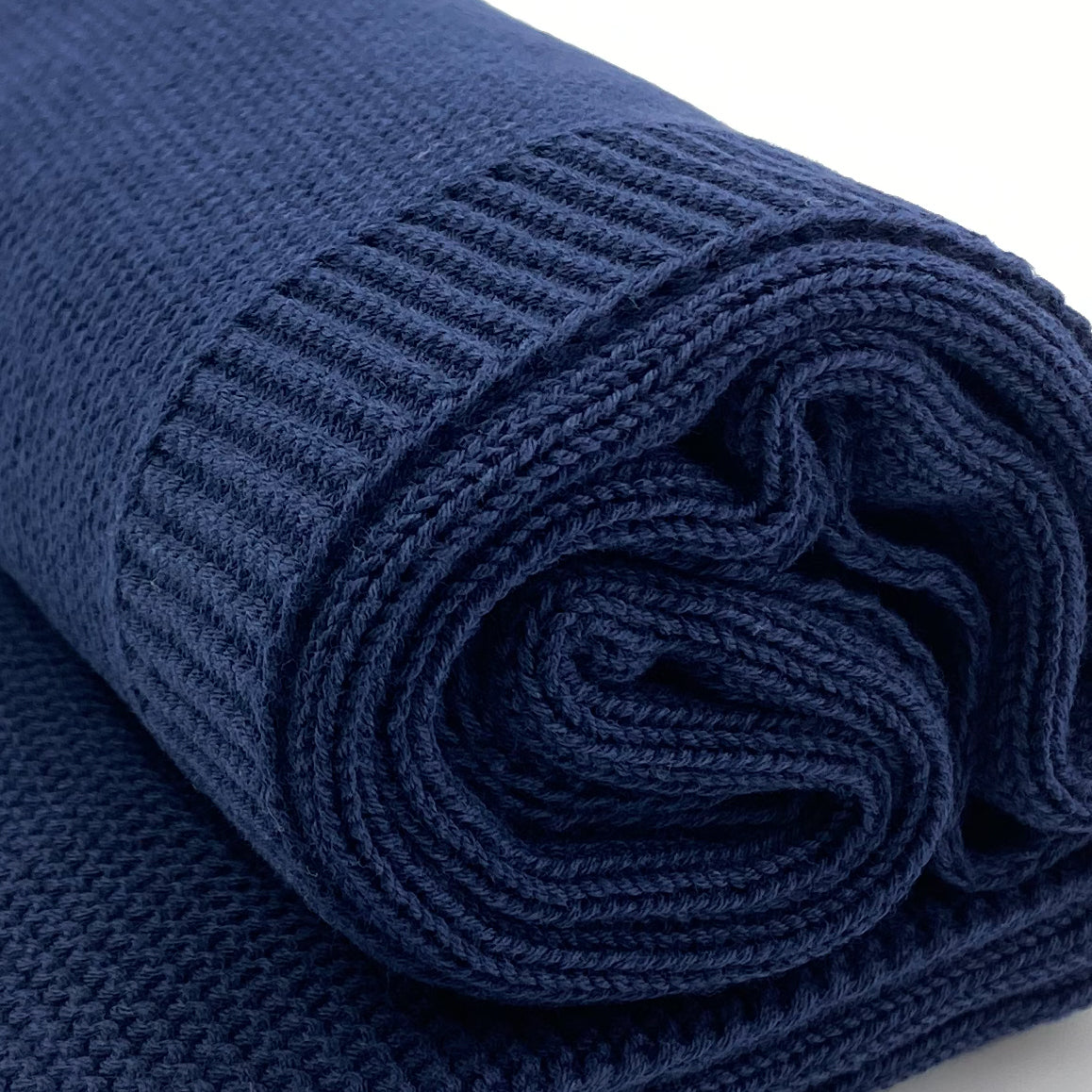 Copertina filo di cotone 4 stagioni blu