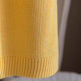 Copertina filo di cotone 4 stagioni giallo