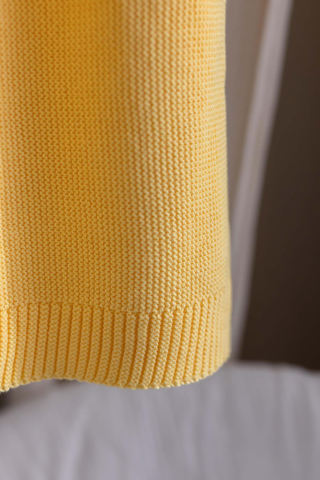 Copertina filo di cotone 4 stagioni giallo