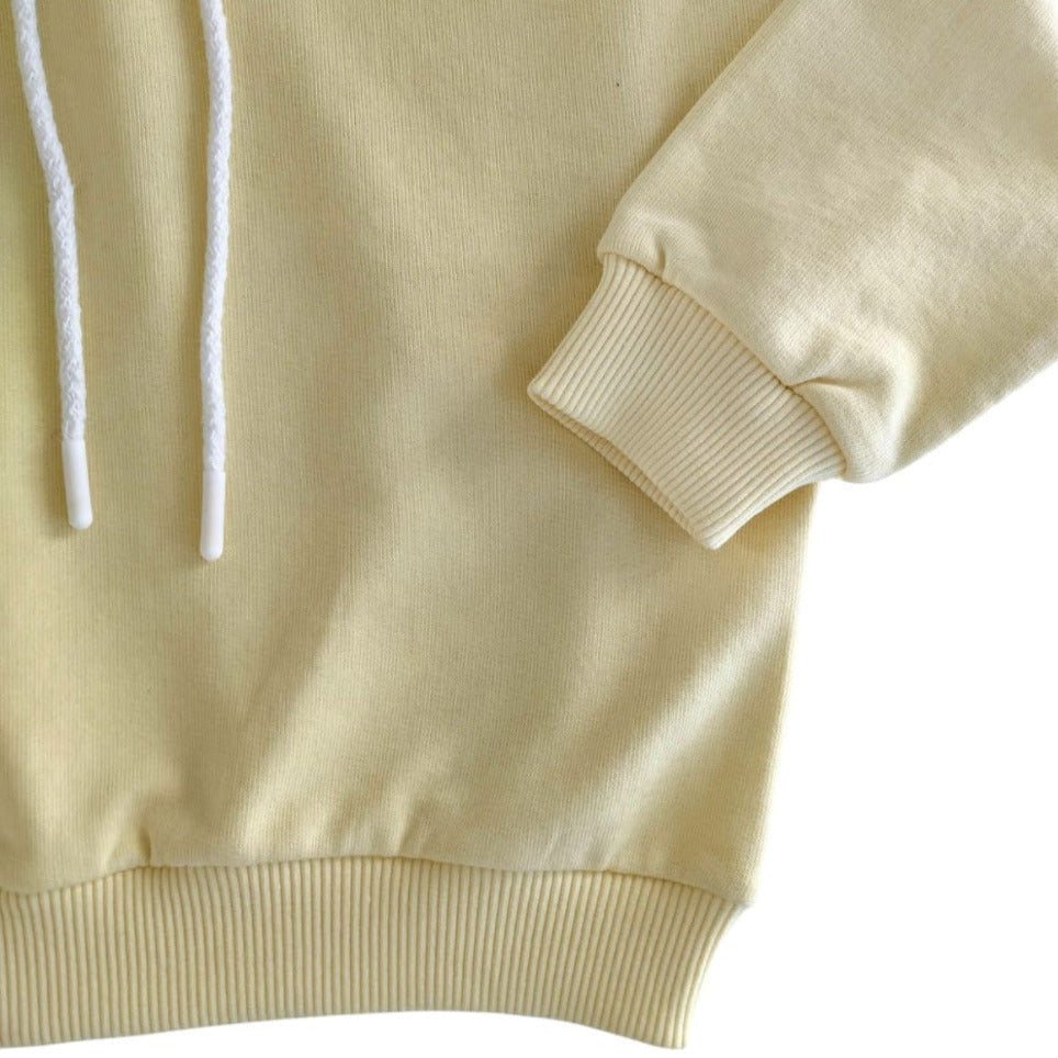 Felpa con cappuccio bambino/a giallo
