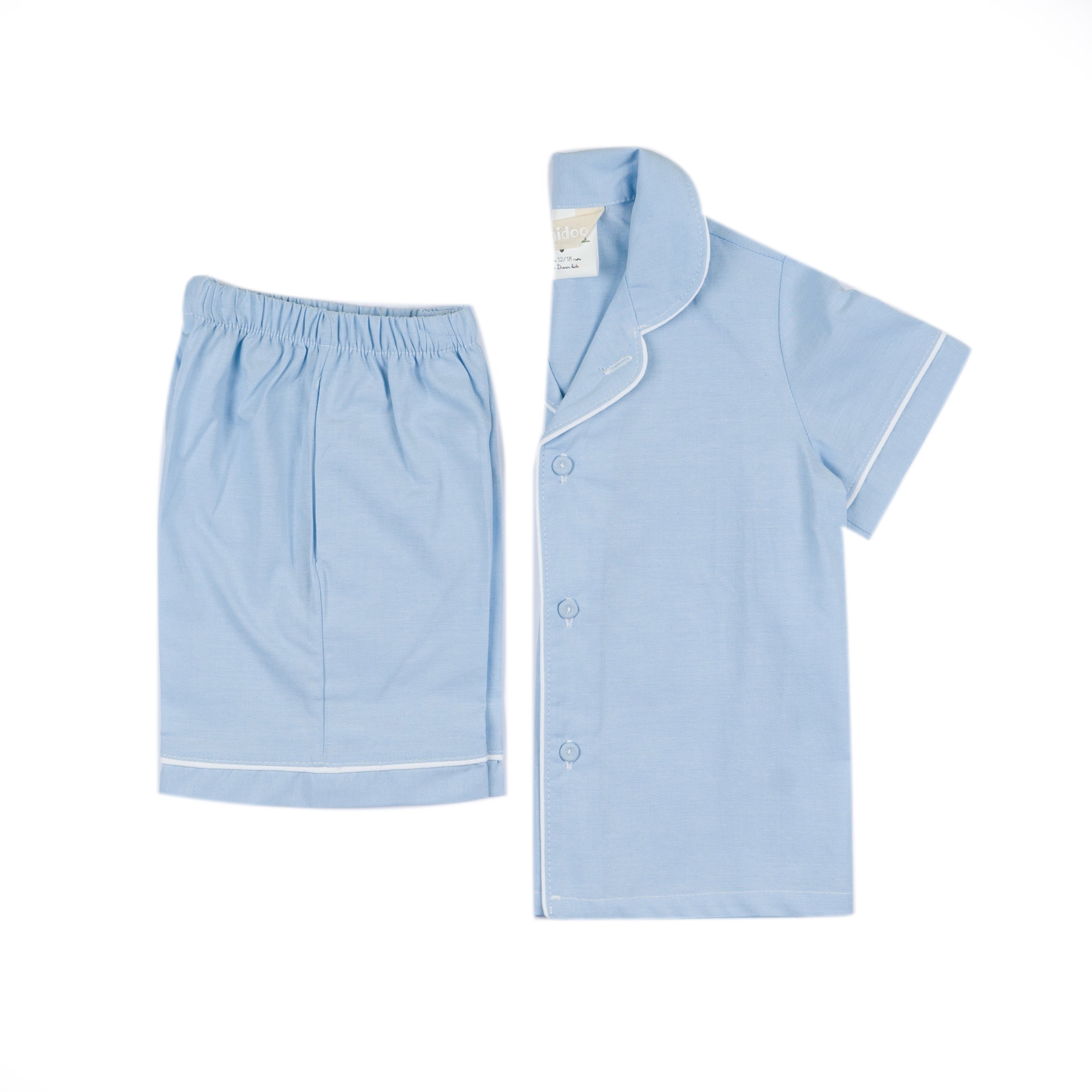 Pigiama sartoriale bambino/a celeste