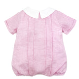 Pagliaccetto con manica lino rosa