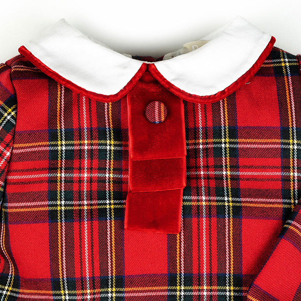 Pagliaccetto in tartan rosso