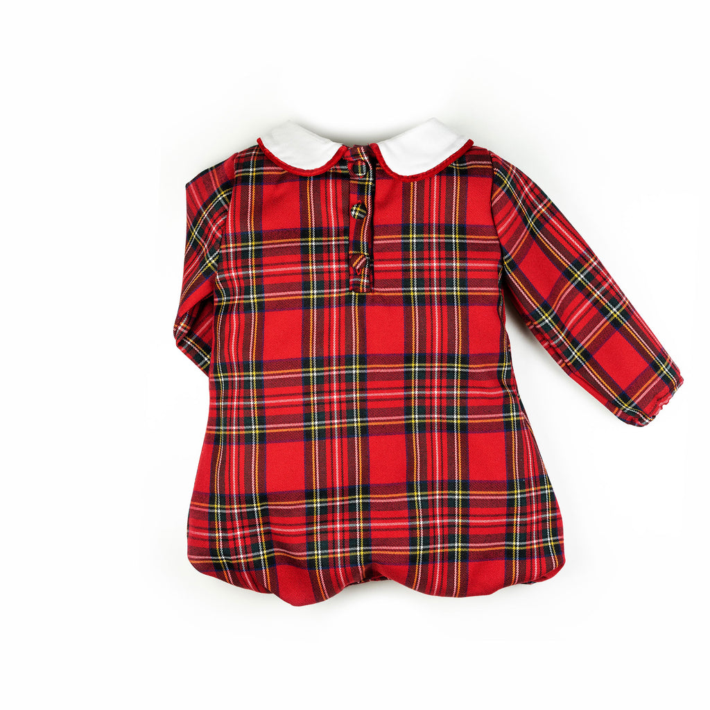 Pagliaccetto in tartan rosso