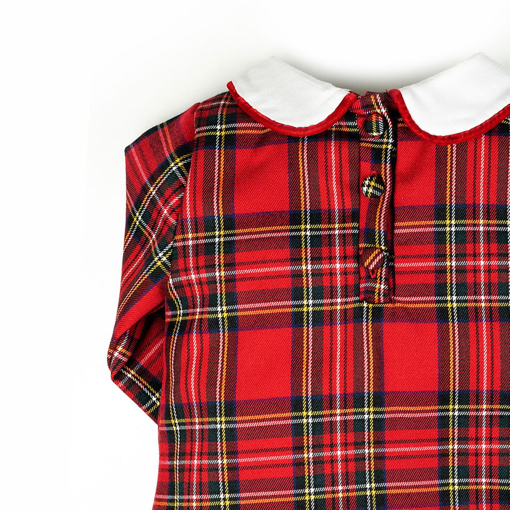 Pagliaccetto in tartan rosso