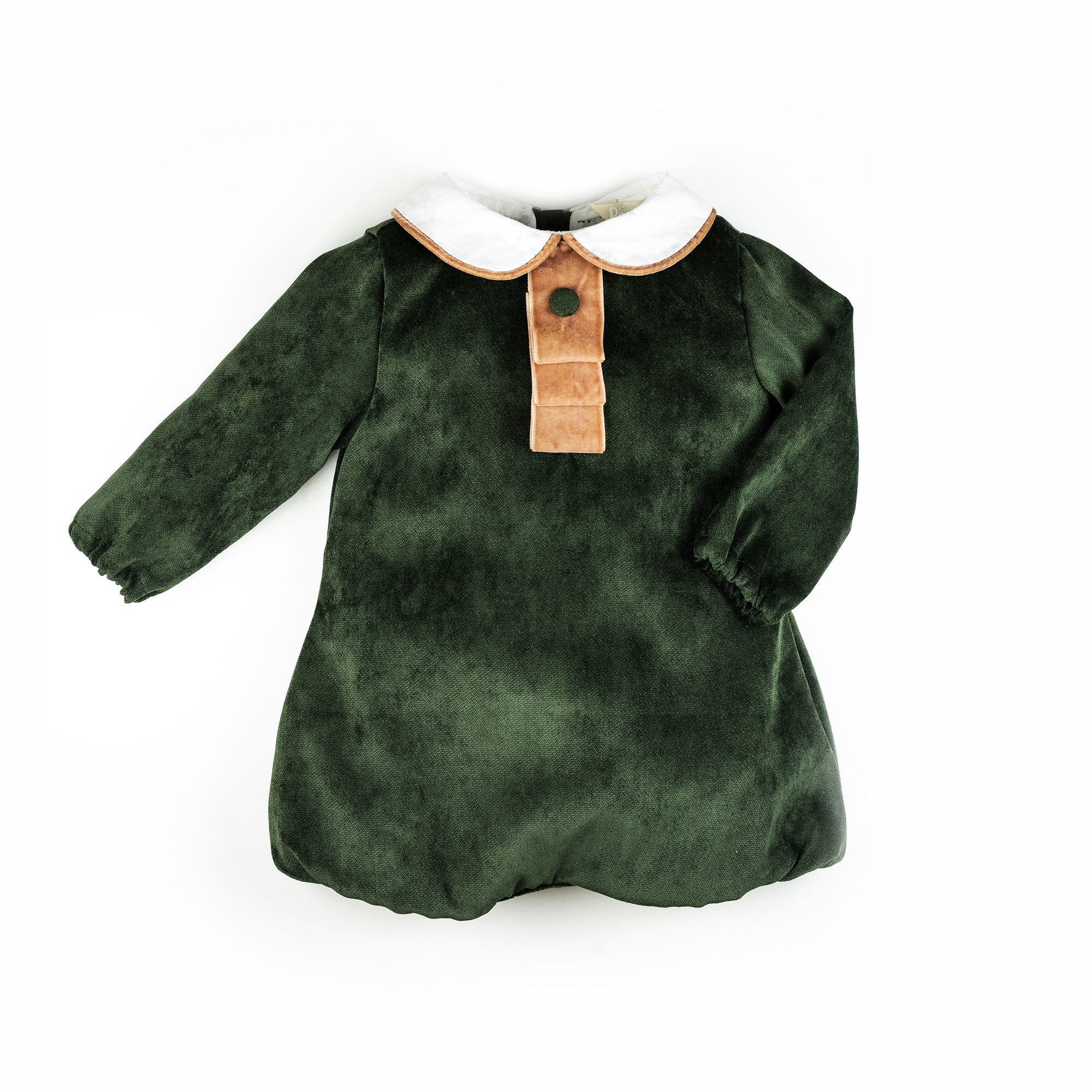 Pagliaccetto in velluto verde