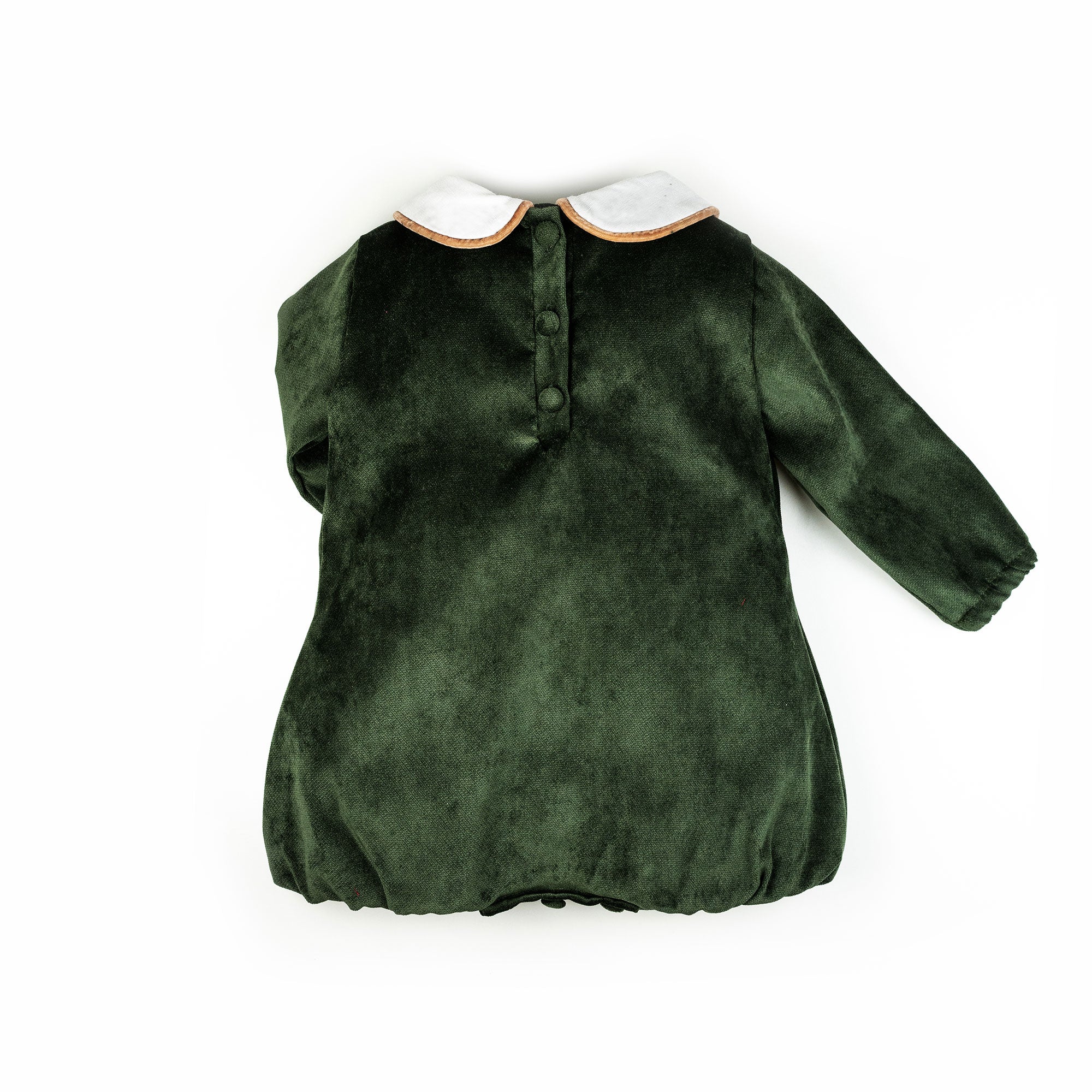 Pagliaccetto in velluto verde