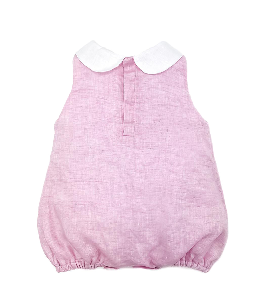 Pagliaccetto lino rosa