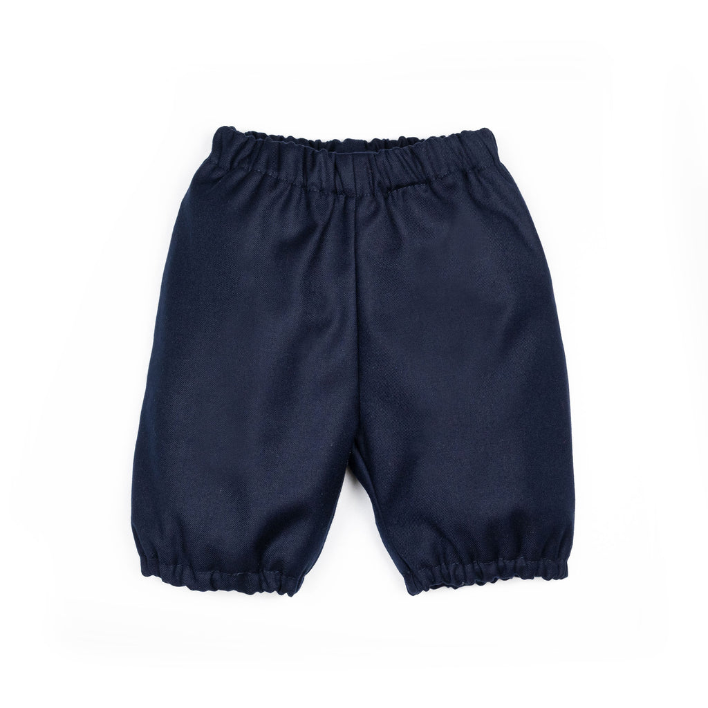 Pantaloni all'inglese con elastico blu