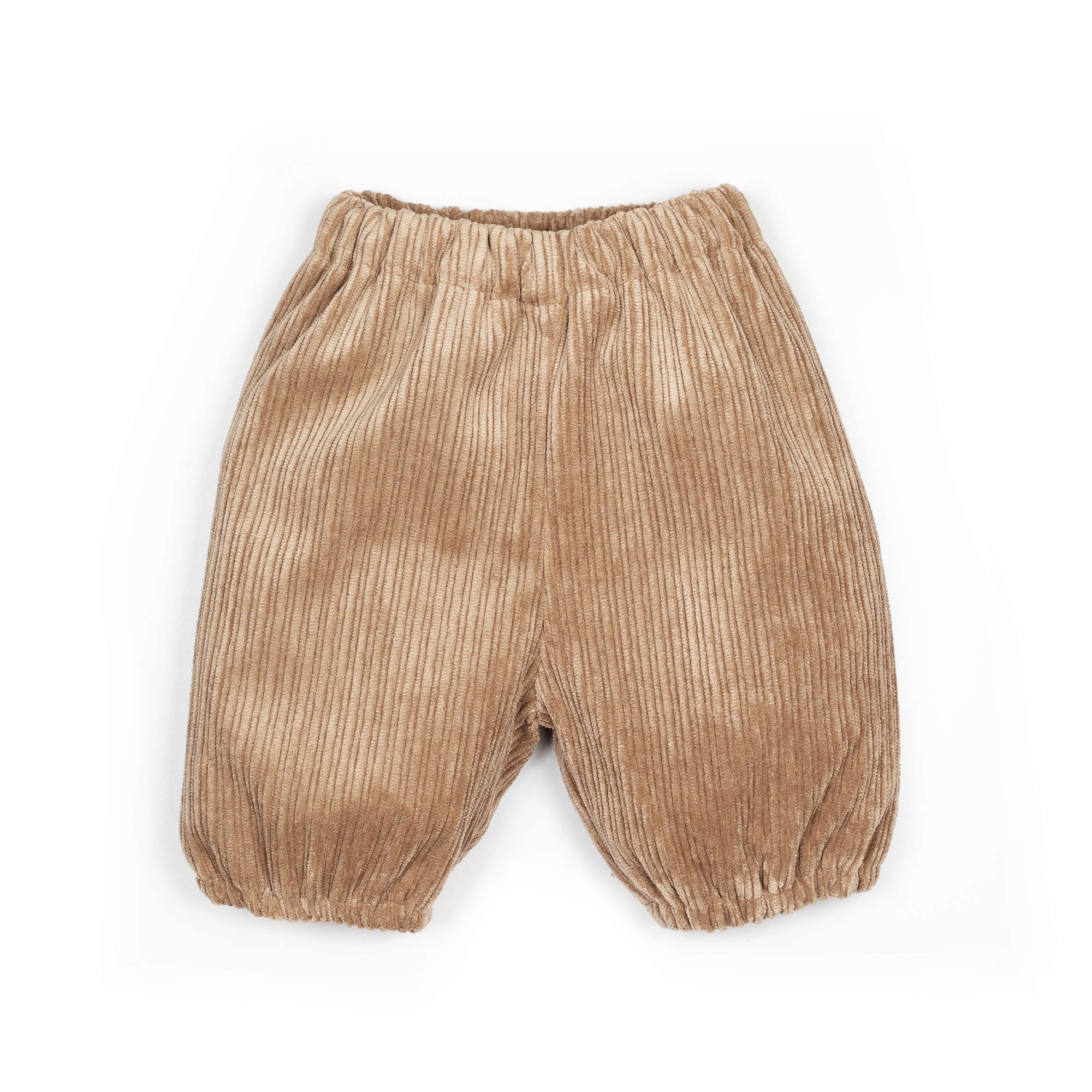 Pantaloni all'inglese con elastico in velluto fango