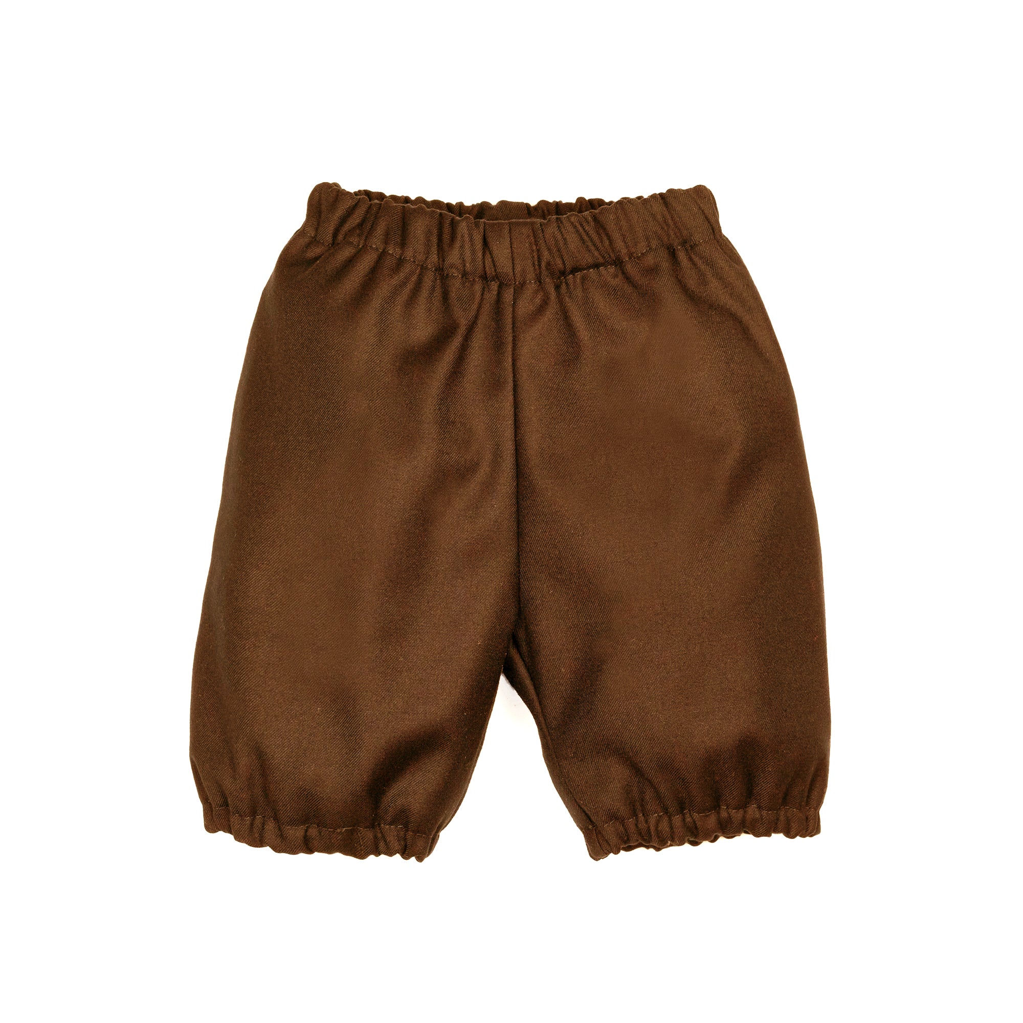 Pantaloni all'inglese con elastico marrone