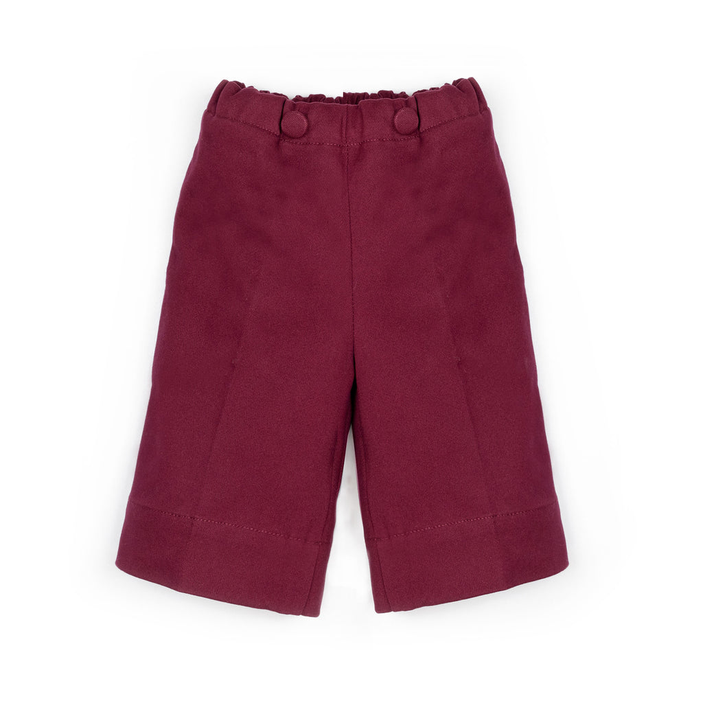 Pantaloni alla caviglia bordeaux