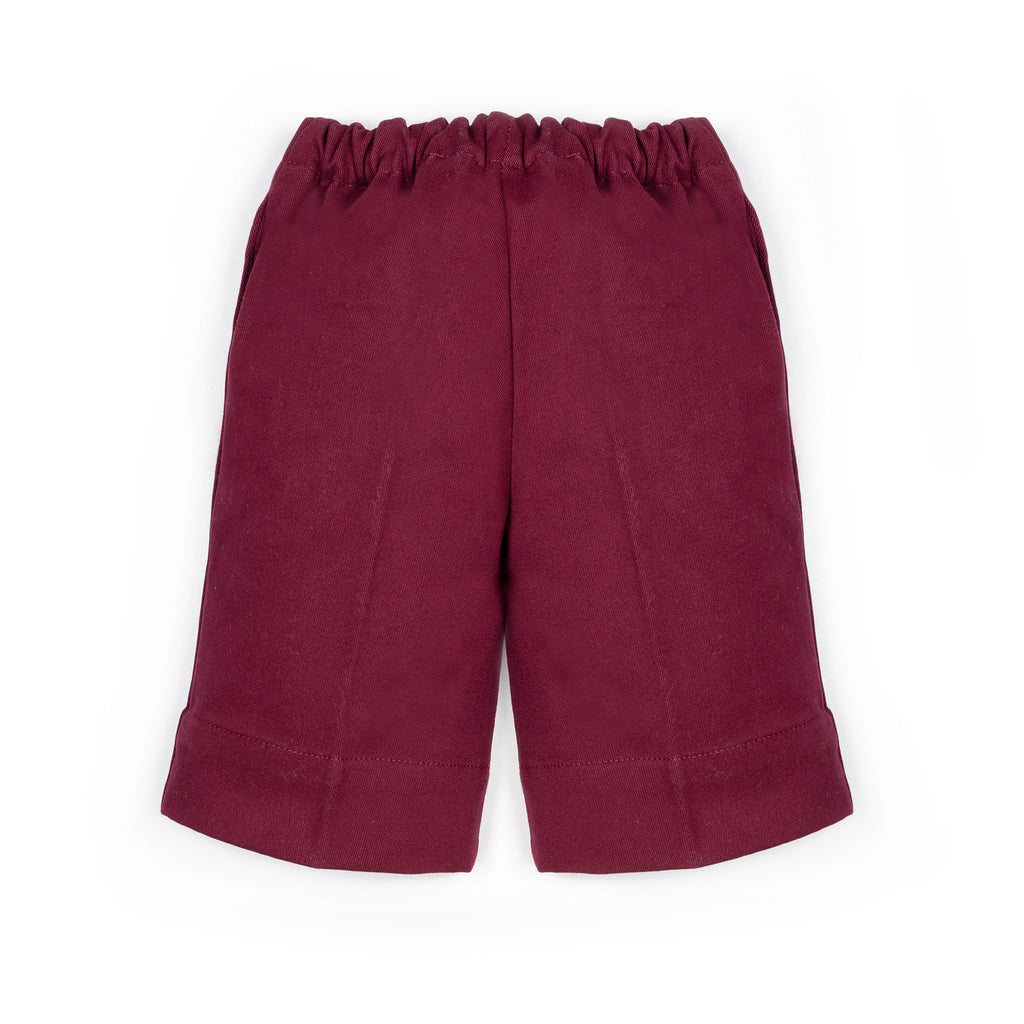 Pantaloni alla caviglia bordeaux