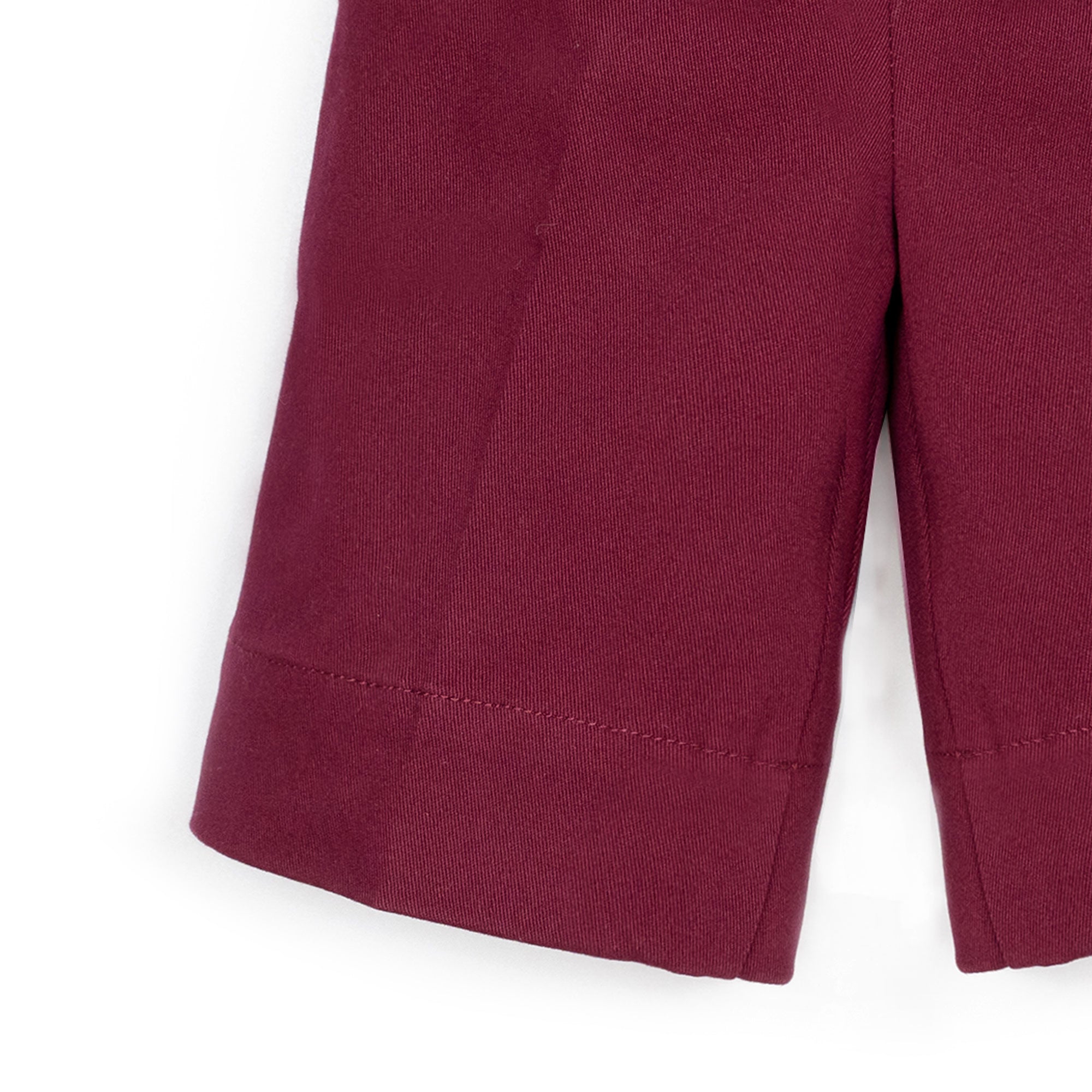 Pantaloni alla caviglia bordeaux