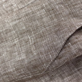 Pantaloni corti lino marrone