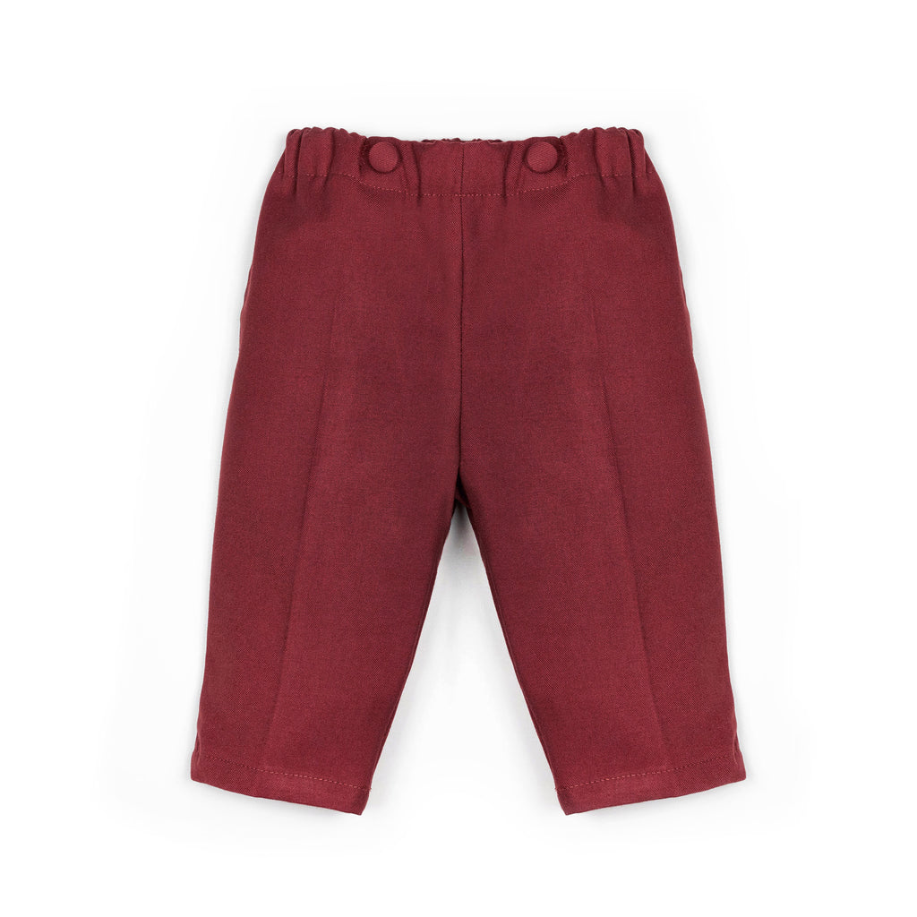 Pantaloni lunghi bordeaux