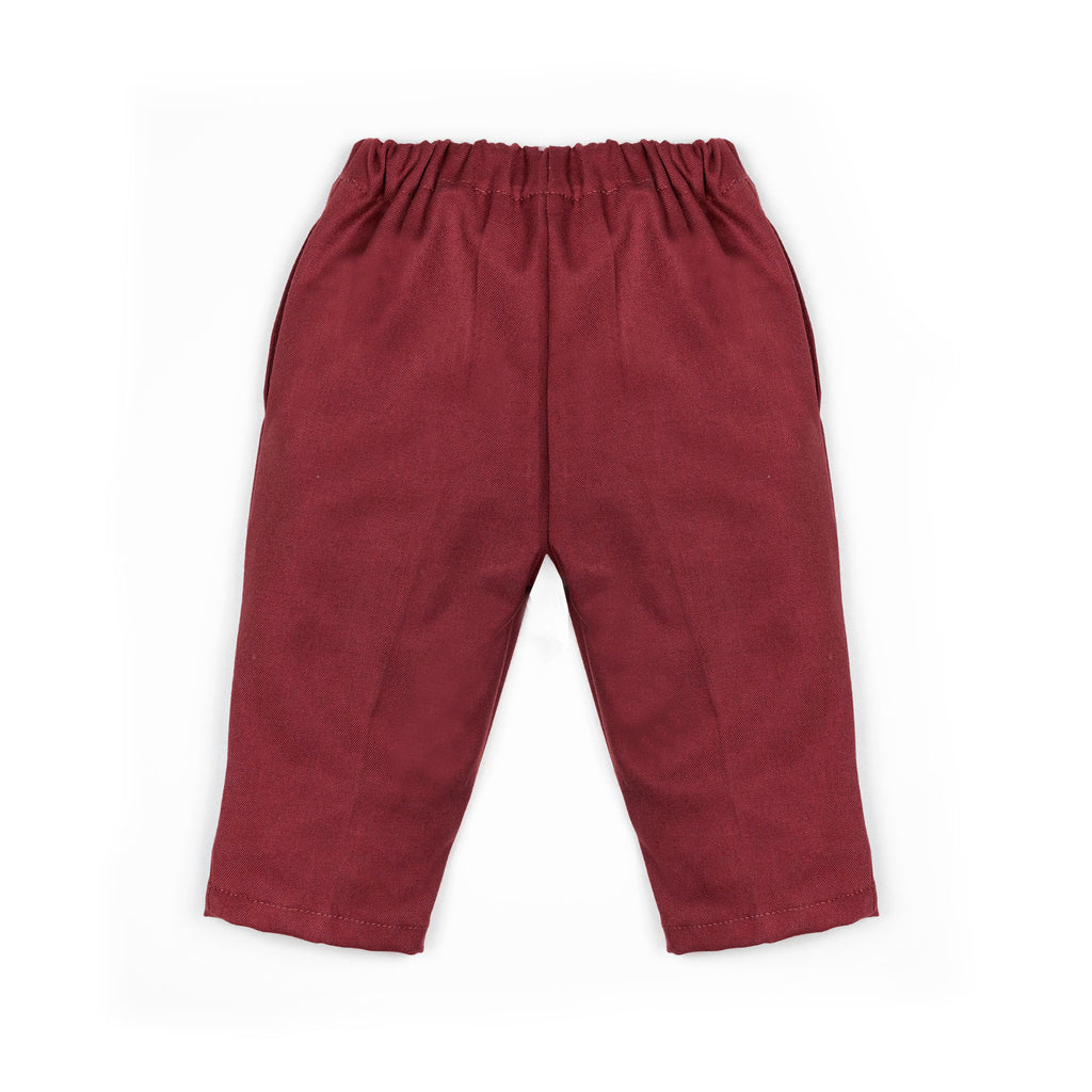 Pantaloni lunghi bordeaux