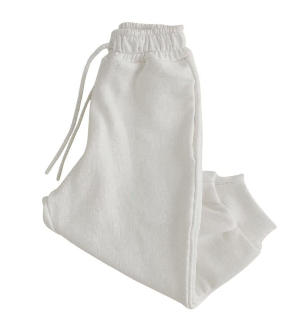Pantaloni tuta bambino/a bianco