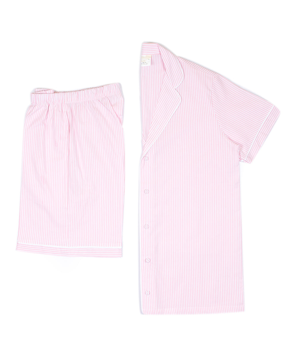 Pigiama sartoriale adulto righe rosa