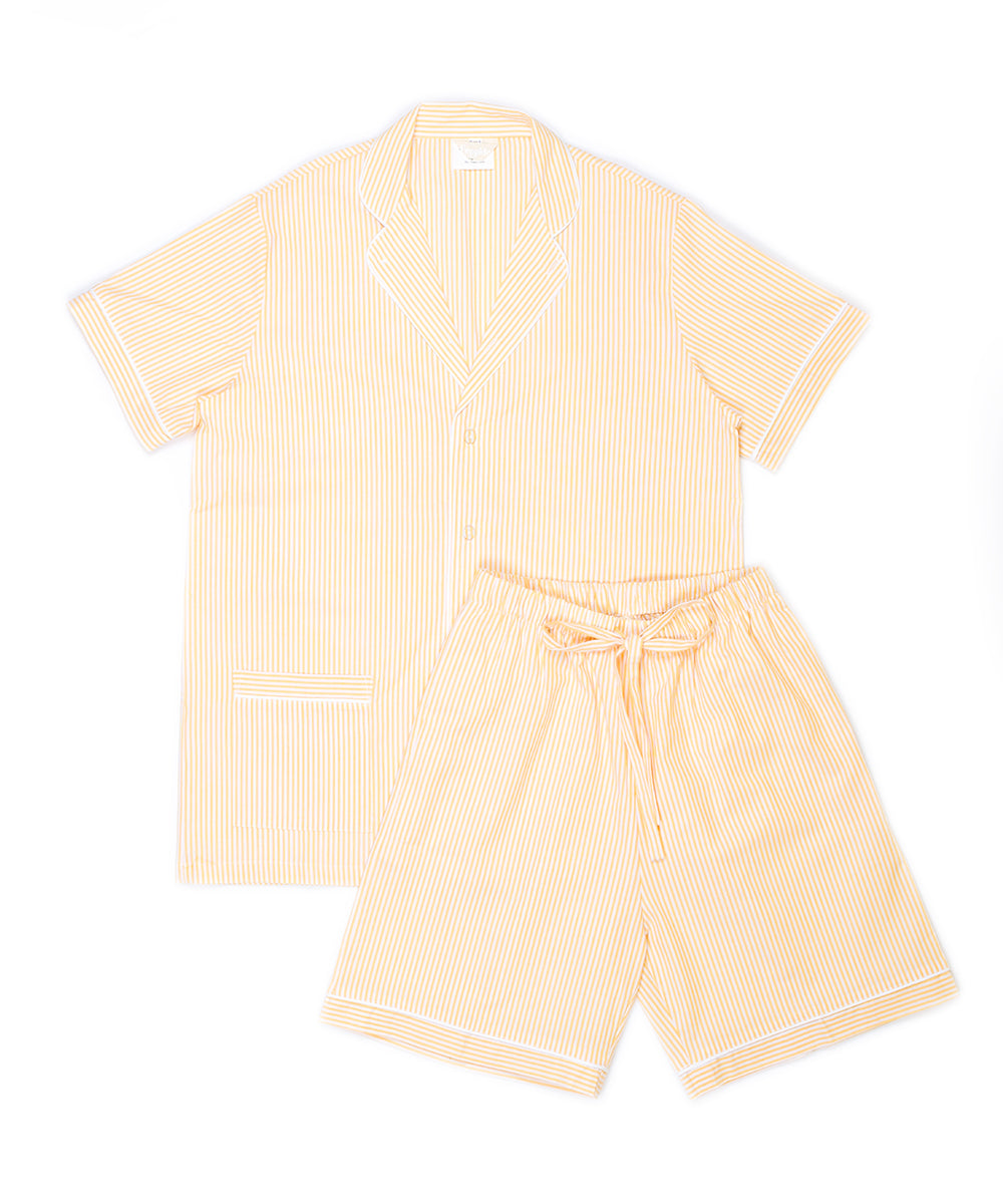Pigiama sartoriale adulto righe giallo