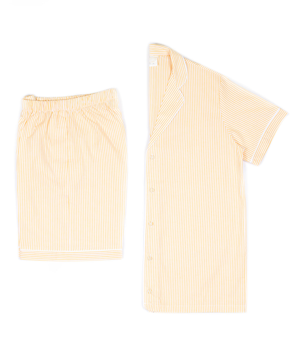 Pigiama sartoriale adulto righe giallo