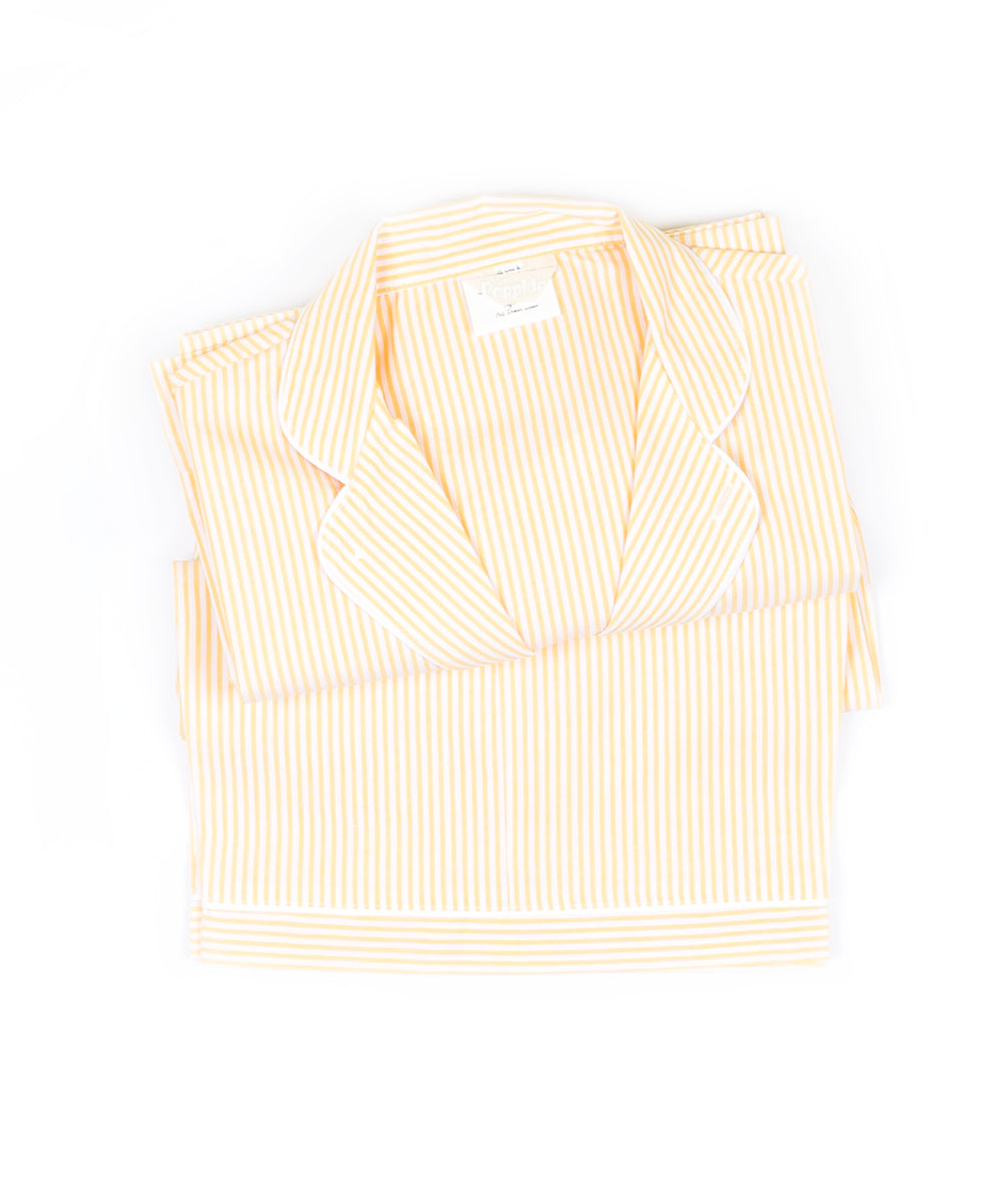 Pigiama sartoriale adulto righe giallo