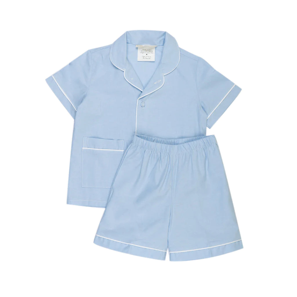 Pigiama sartoriale bambino/a celeste