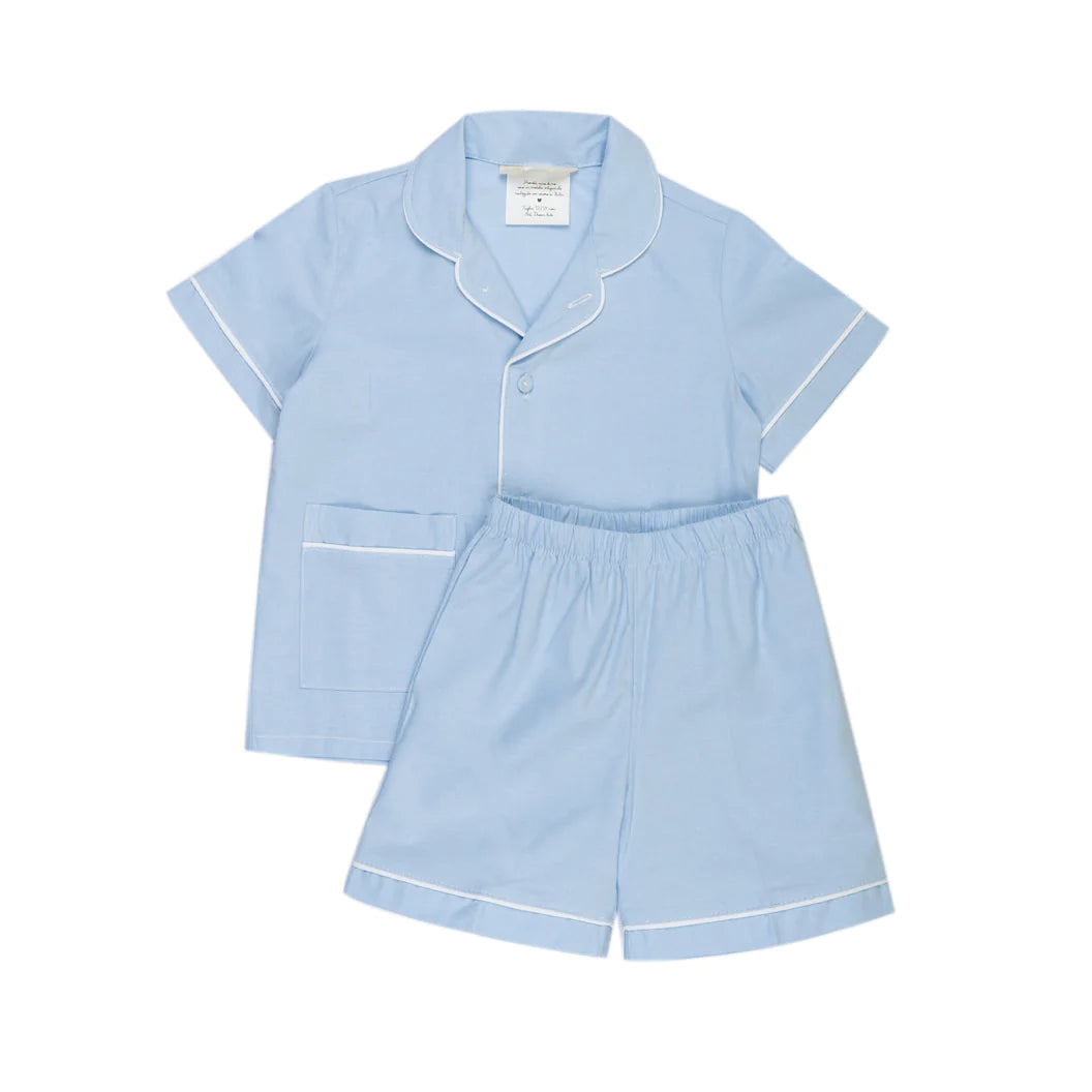 Pigiama sartoriale bambino/a celeste