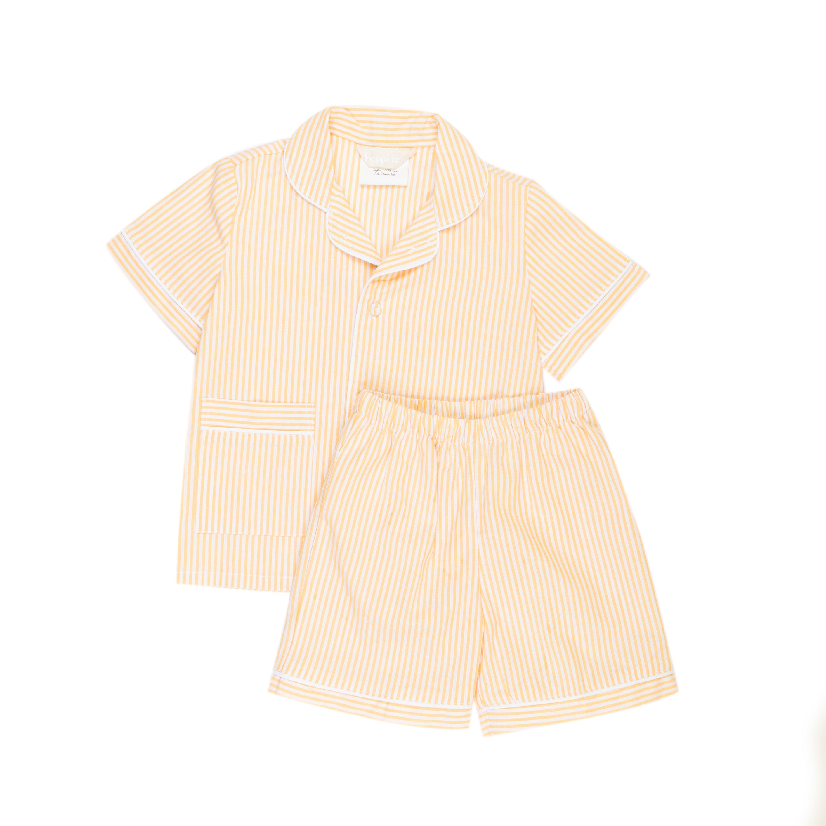 Pigiama sartoriale bambino/a righe giallo