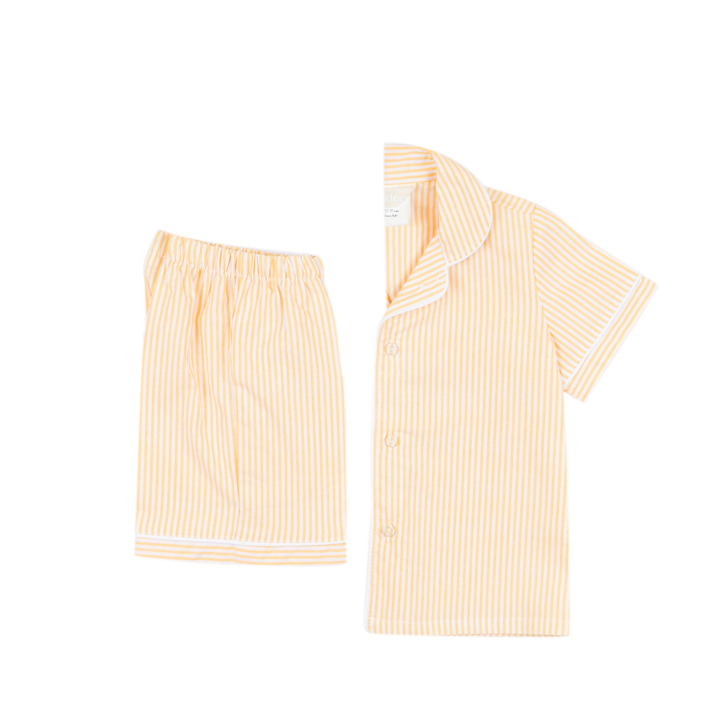 Pigiama sartoriale bambino/a righe giallo