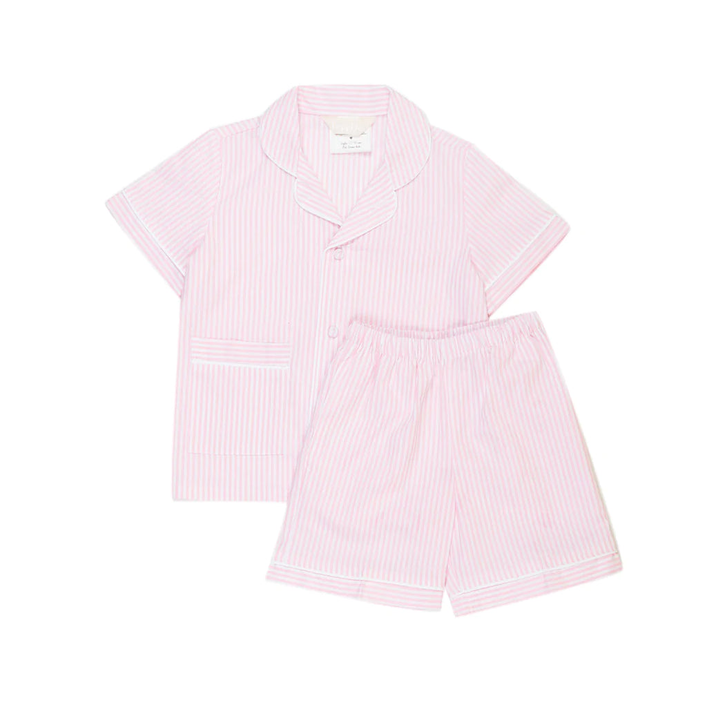 Pigiama sartoriale bambino/a righe rosa