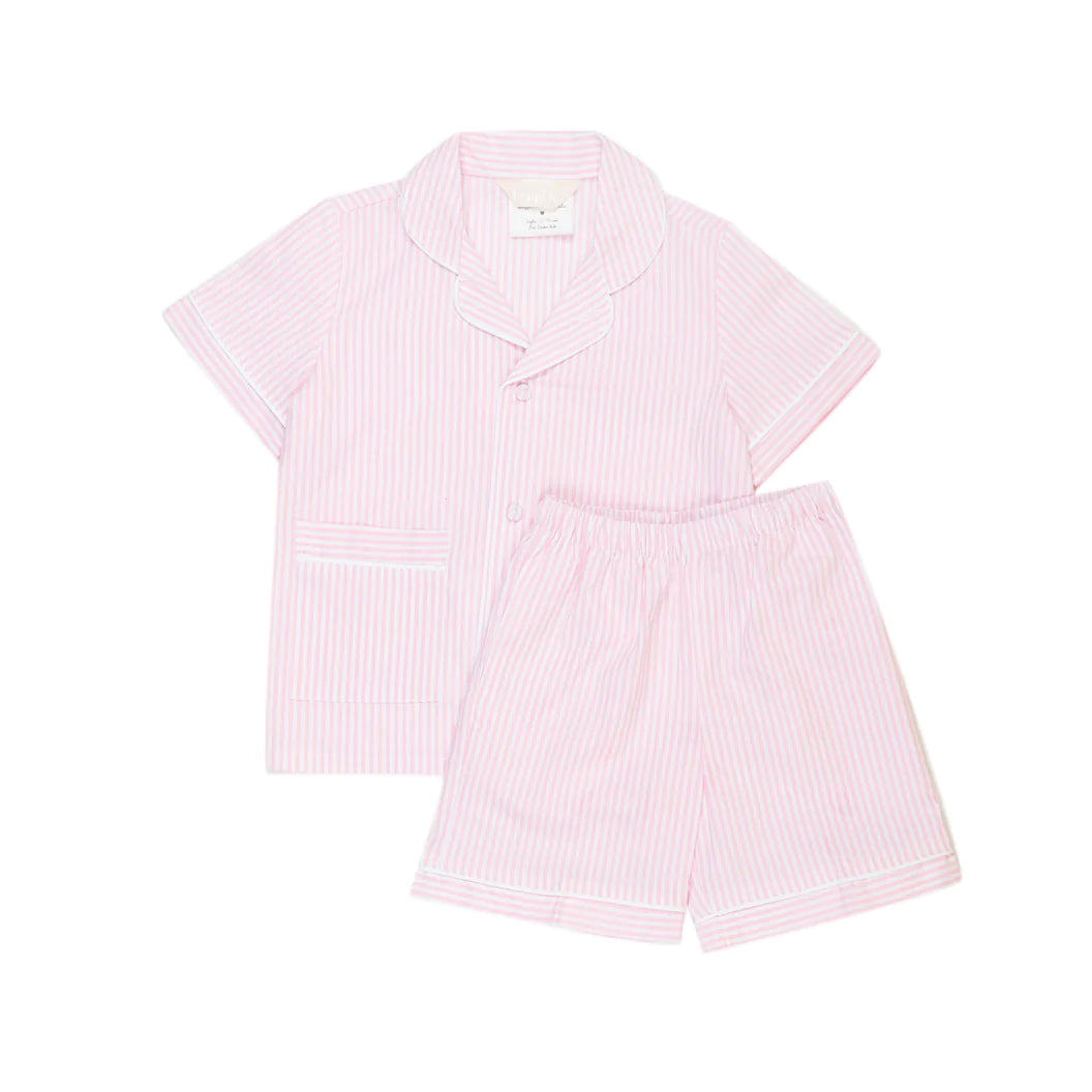 Pigiama sartoriale bambino/a righe rosa