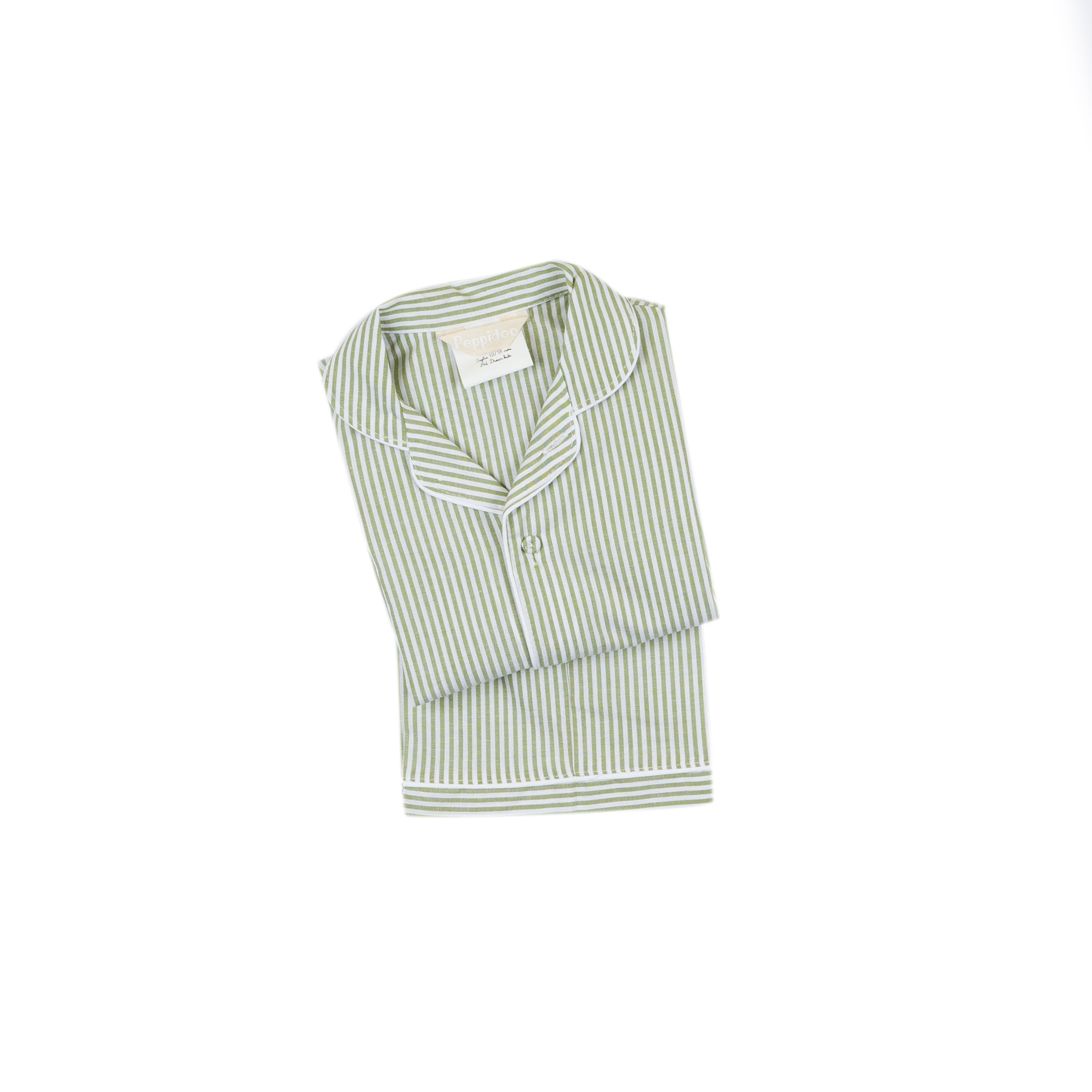 Pigiama sartoriale bambino/a righe verde