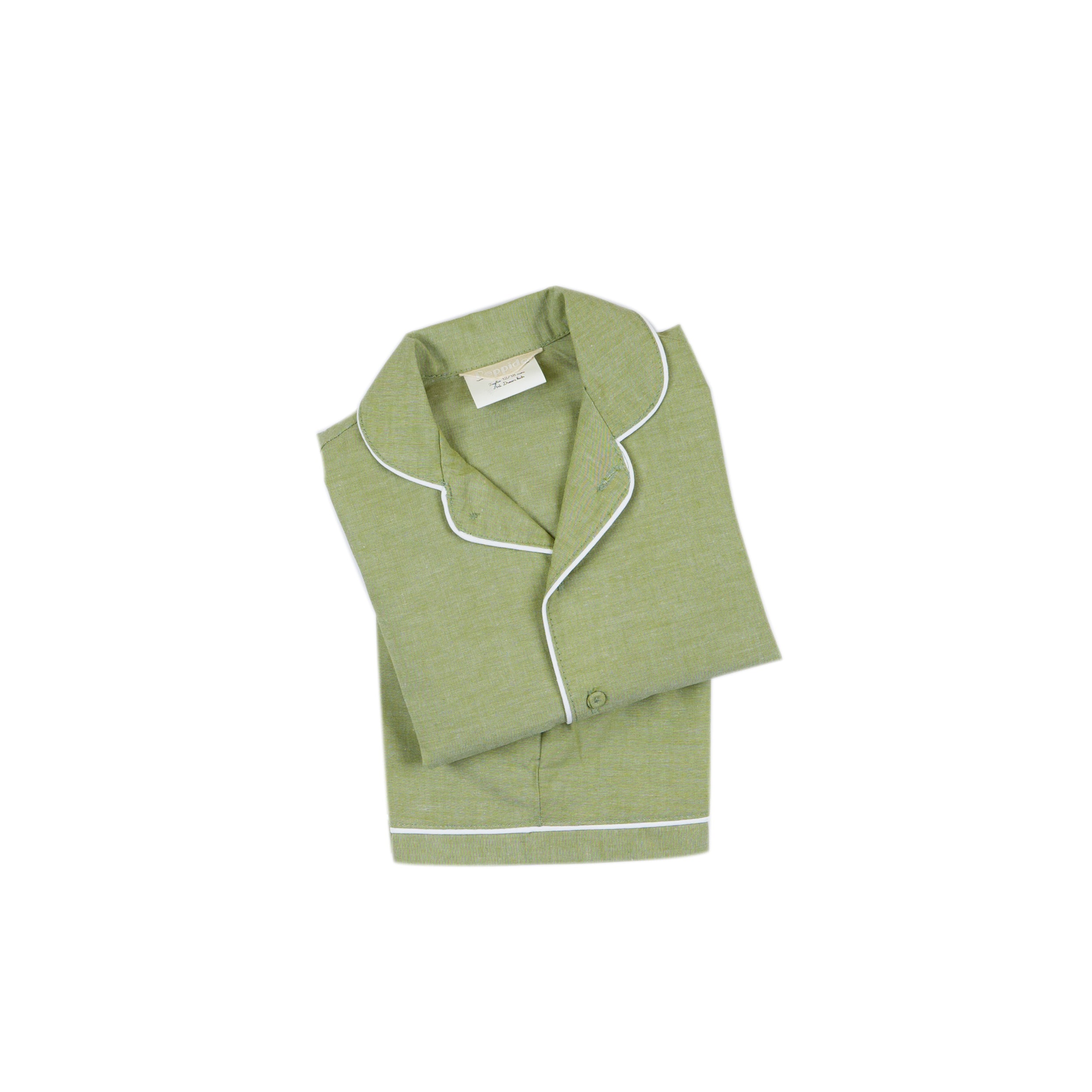 Pigiama sartoriale bambino/a verde