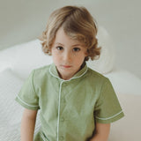 Pigiama sartoriale bambino/a verde