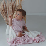 Pigiama sartoriale new born righe rosa