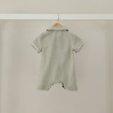 Pigiama sartoriale new born righe verde