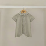 Pigiama sartoriale new born righe verde