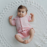 Pigiama sartoriale new born rosa