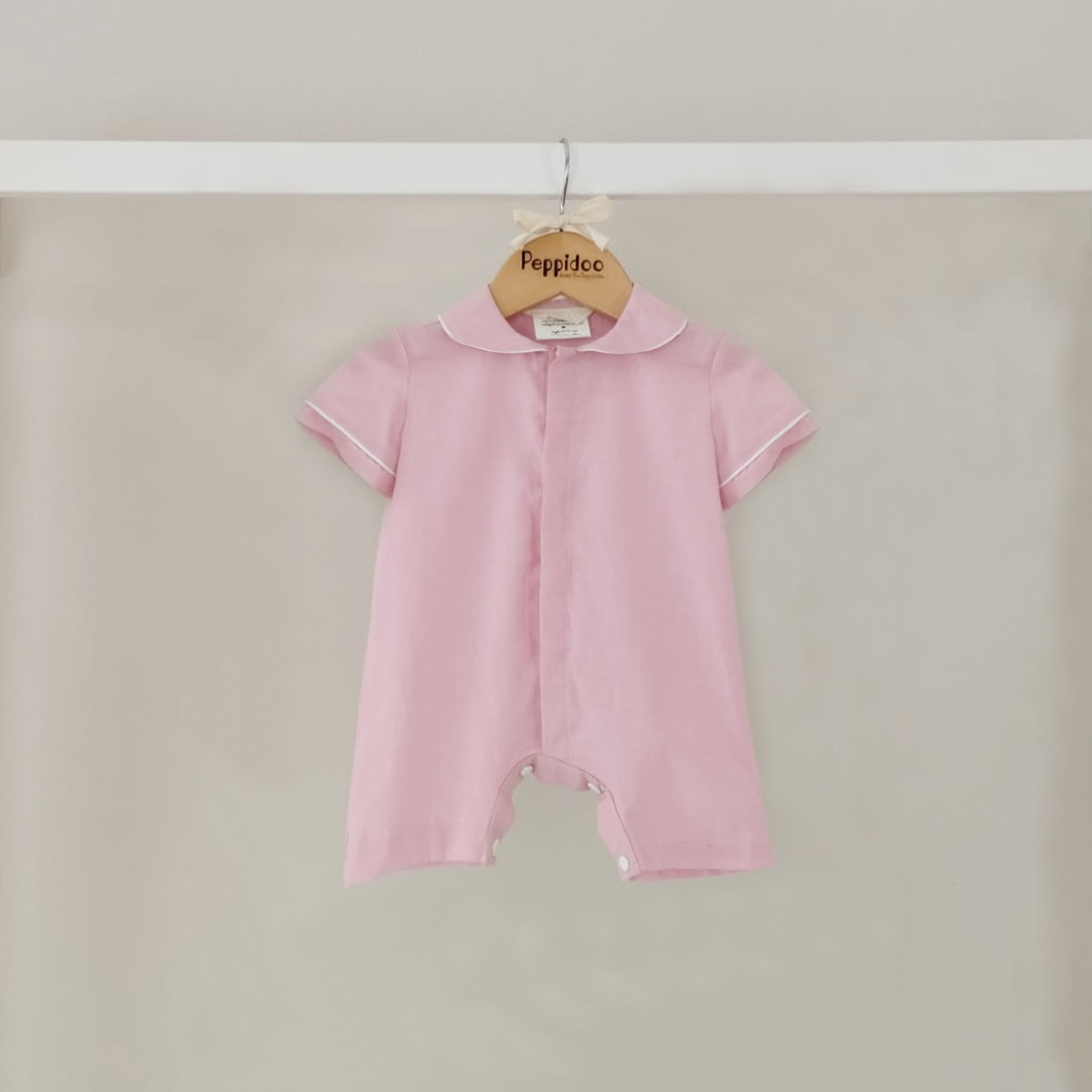Pigiama sartoriale new born rosa