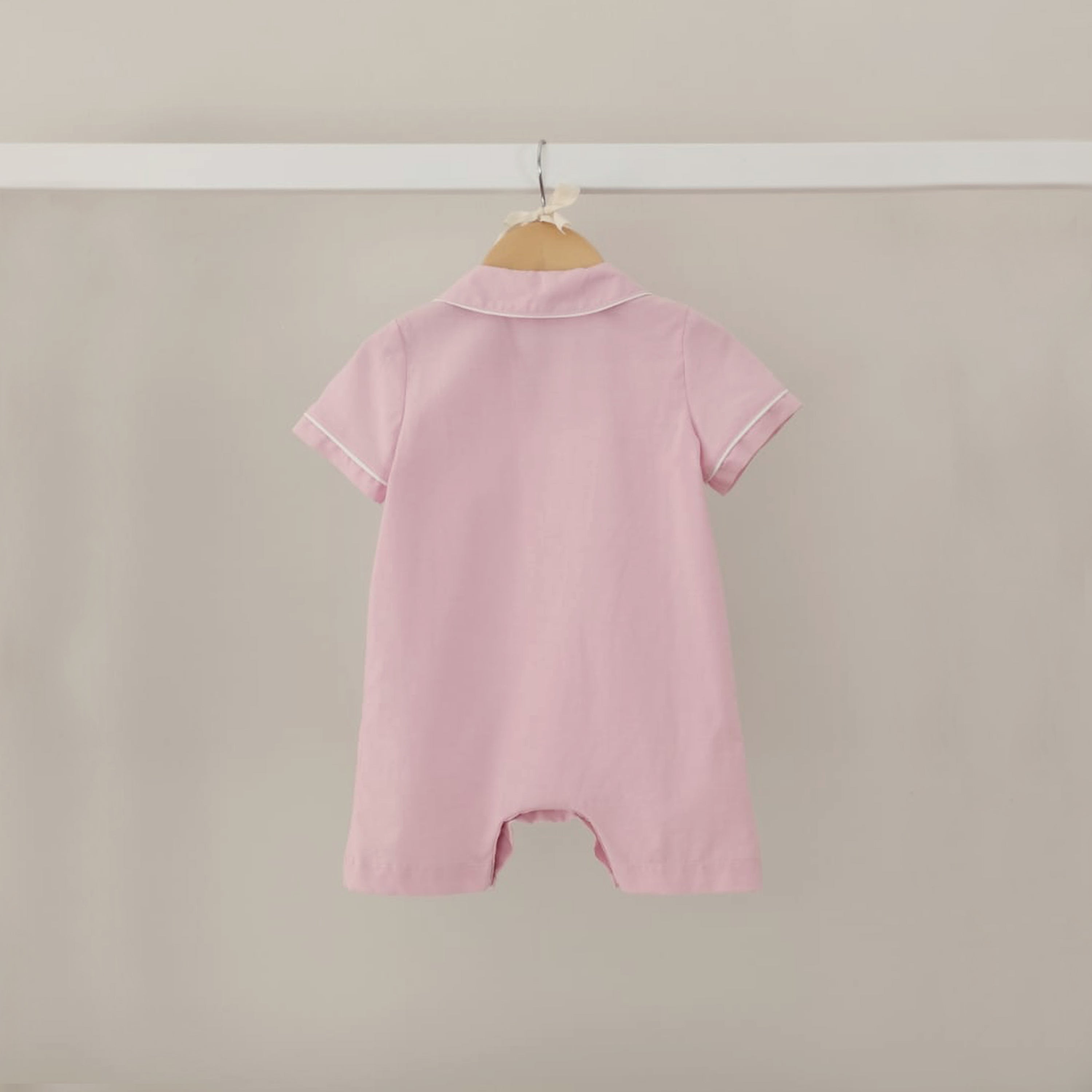 Pigiama sartoriale new born rosa